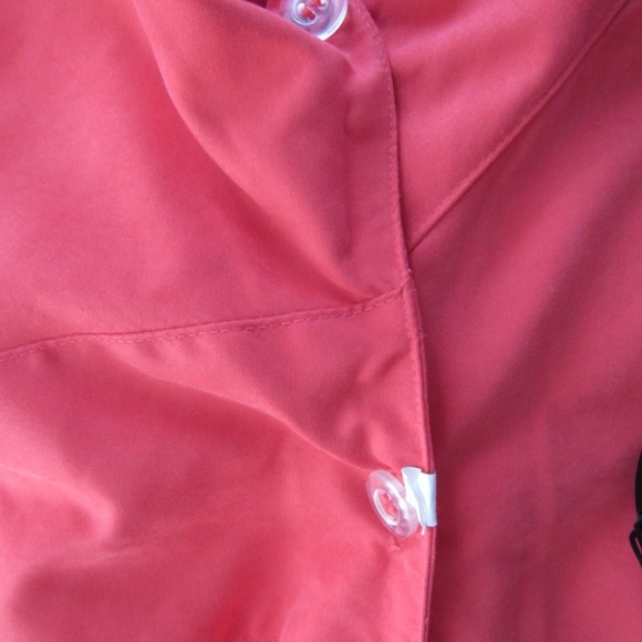 New with Tags Trench Coat 3X Gallery Woman Pink w/ Extra Button Moss Microfibers - Picture 5 of 10